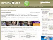 Tablet Screenshot of fractalposter.com